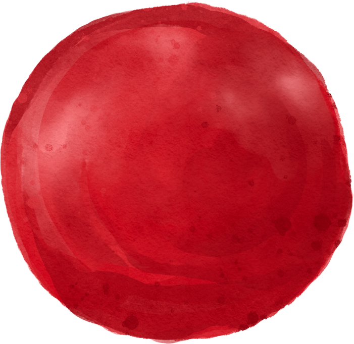 Red Watercolor Circle