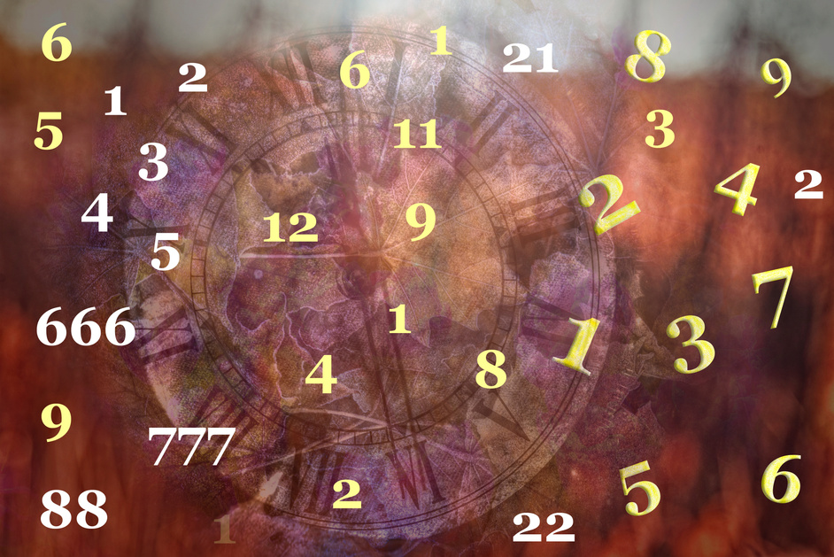 Numerology in the Universe and time